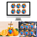 Juego de tintas UV DTF6 botellas de 500ml CMYBWV
