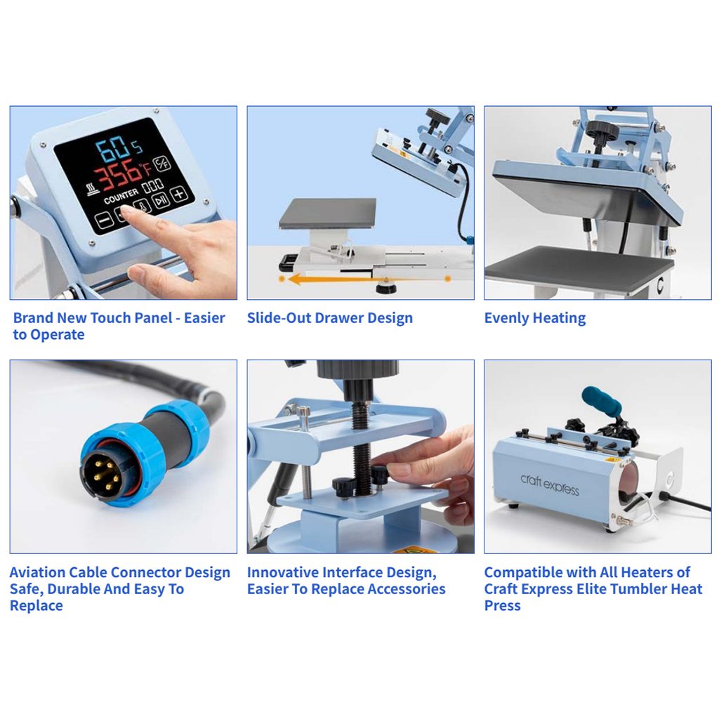 Hobby Multifunctional Heat Press for Sublimation – Multiple Models