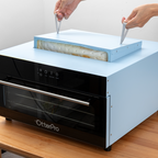 Three-tier A3 DTF curing oven, smokeless (integrated smoke extractor)
