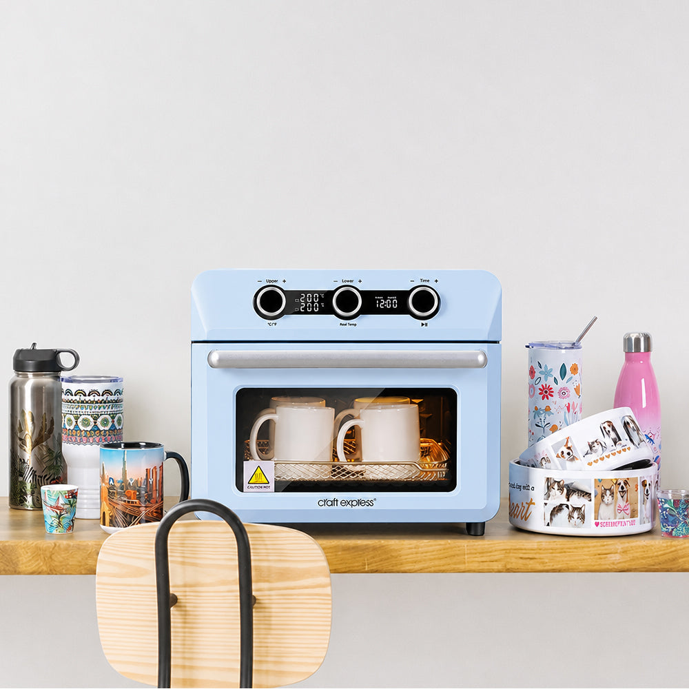 Horno de sublimación ecológico de 25 L para vasos, tazas y botellas de agua