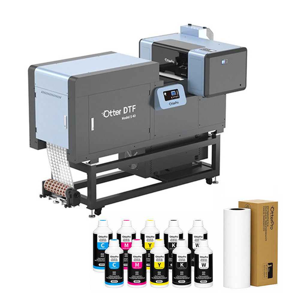 Sistema DTF todo en uno S40 de 42cm (Agitador automático de polvo + Secador + Purificador + Tinta + película)(Preventa)